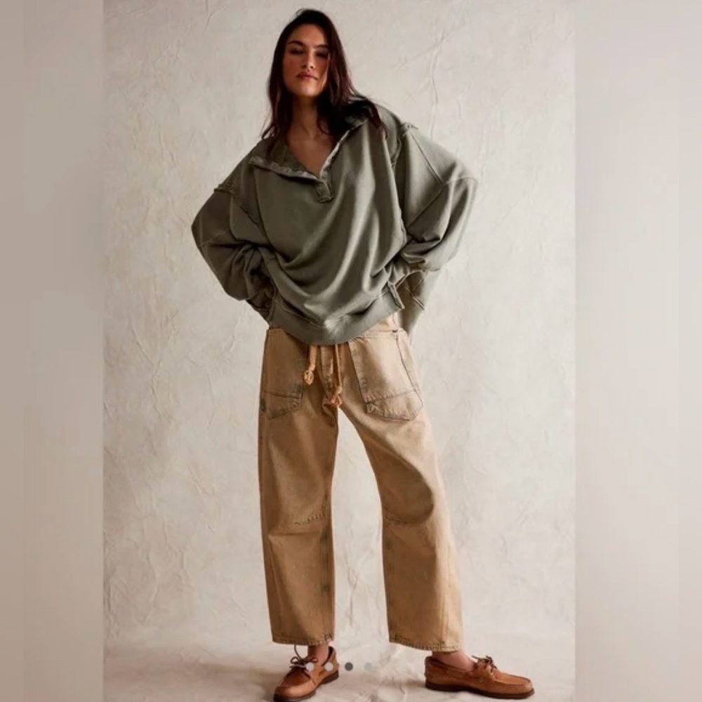 NWT Free People Camden Henley Sweatshirt